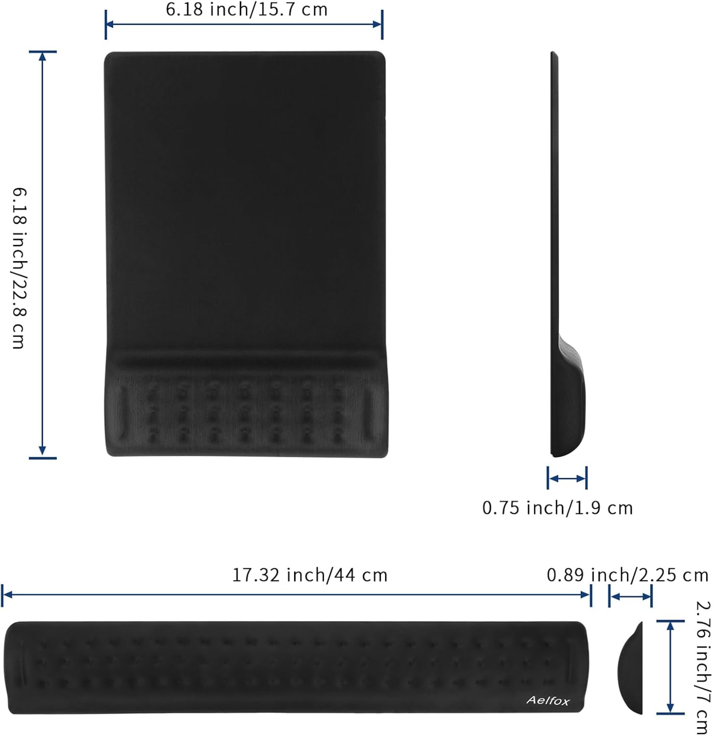 Memory Foam Keyboard Wrist Rest&Gaming Mouse Pad with Wrist Support, Ergonomic Wrist Pad for Office, Home Office, Laptop, Desktop Computer, Gaming Keyboard