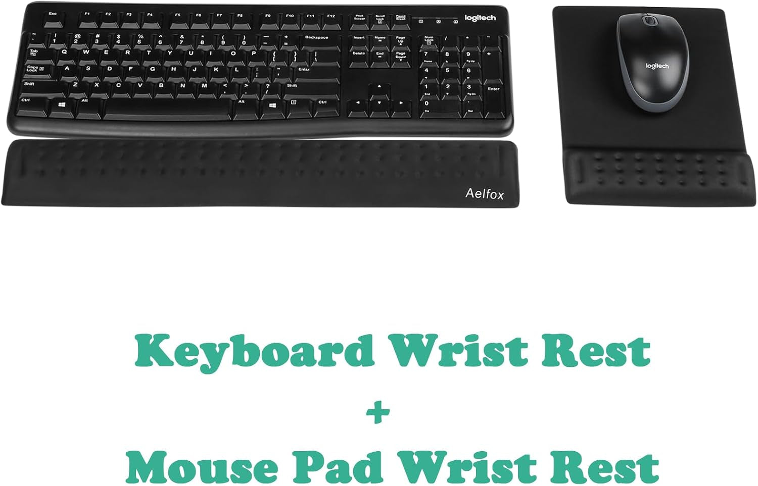 Memory Foam Keyboard Wrist Rest&Gaming Mouse Pad with Wrist Support, Ergonomic Wrist Pad for Office, Home Office, Laptop, Desktop Computer, Gaming Keyboard