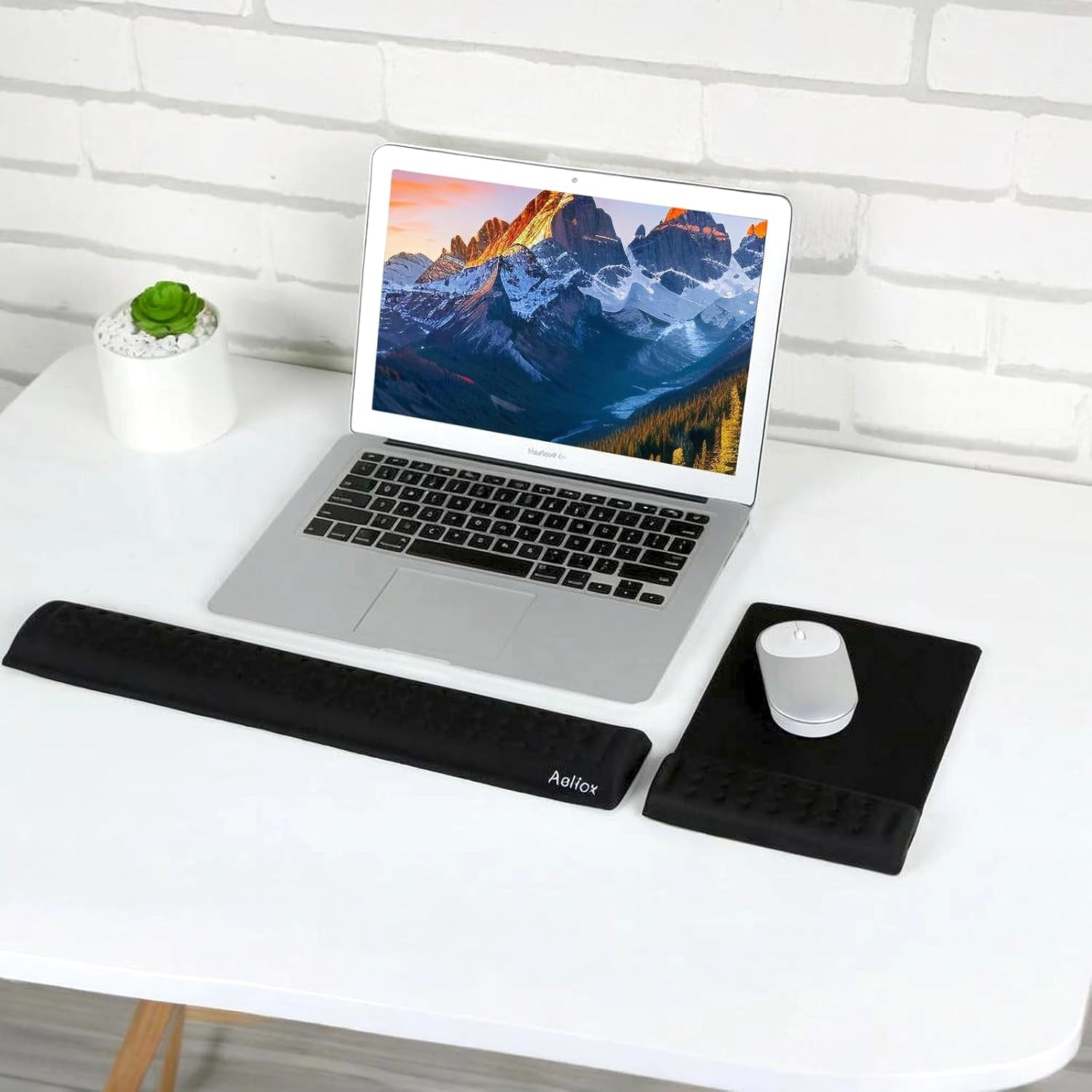 Memory Foam Keyboard Wrist Rest&Gaming Mouse Pad with Wrist Support, Ergonomic Wrist Pad for Office, Home Office, Laptop, Desktop Computer, Gaming Keyboard